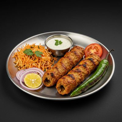 Chicken Sheek Kabab Plate ( 2 Kaadi Or Skwewer)